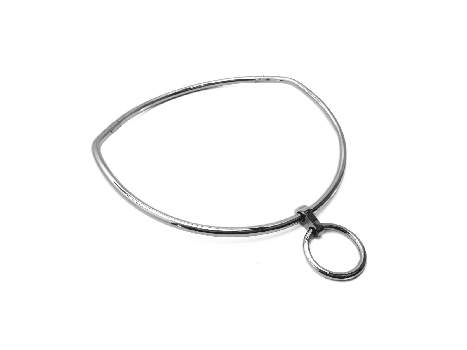 Ultra Petite 4mm Polished Stainless Steel Curved Eternity Collar