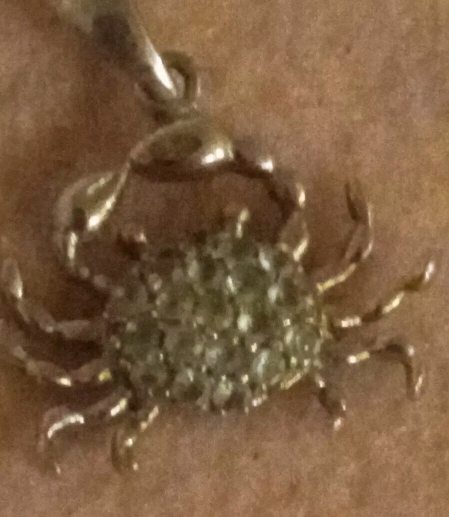 Tiny Crab Pendant Without Chain 925 Gemstone Pendant Peridot
