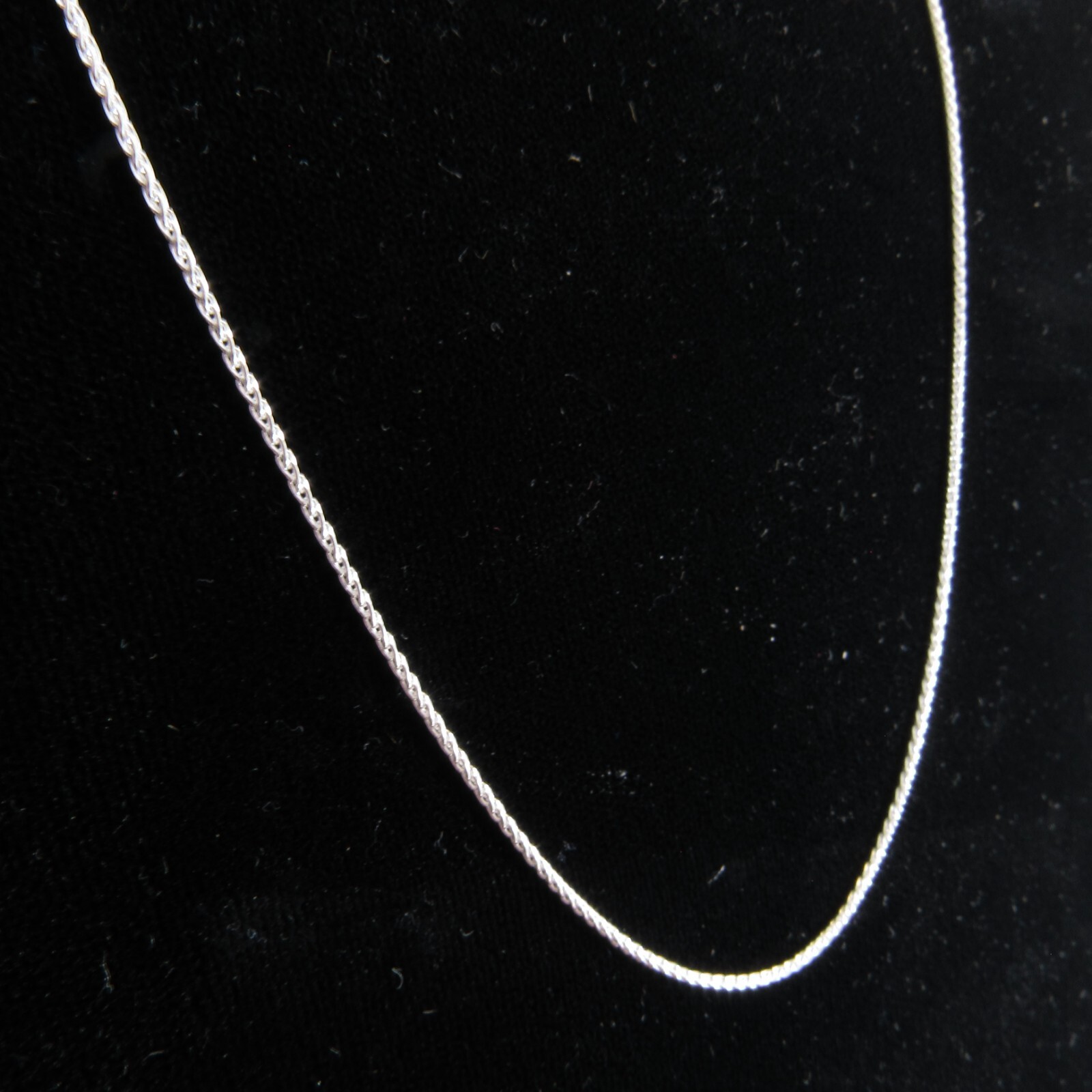 1.1MM Solid 925 Sterling Silver Italian SPIGA / WHEAT Chain Women’s Necklace