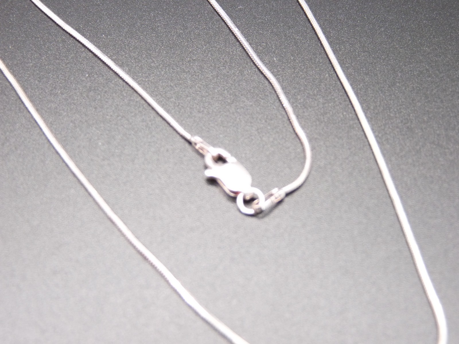 Sterling Silver 925 Box Chain 1mm Necklace 14″ Delicate Perfect Pendant Size