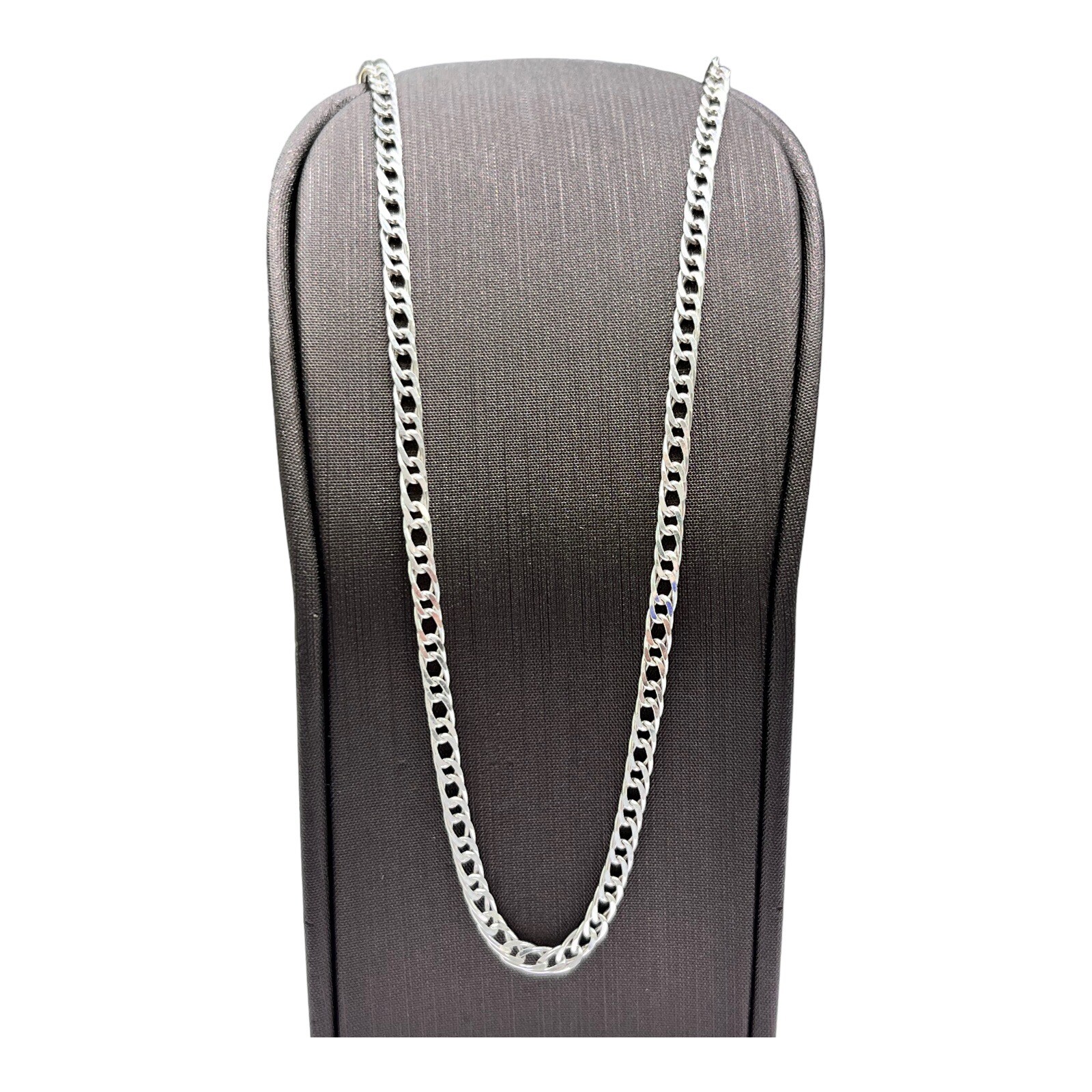 Silver 925 Double Curb Link Chain Necklace 6.0 Grams 40cm. Brand New