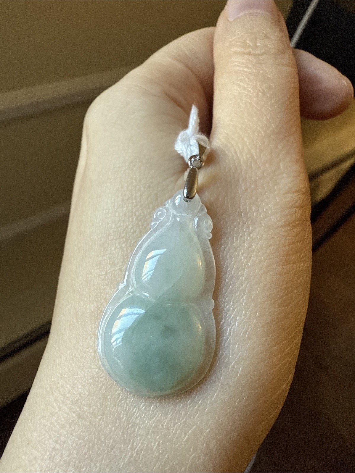 翡翠A貨 untreated Burma Myanmar Grade A Jadeite Jade 葫芦 有纹不抠 Certified