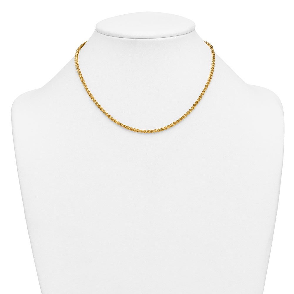 1/20 14K Gold Filled 2.8mm Solid Wheat Chain Necklace