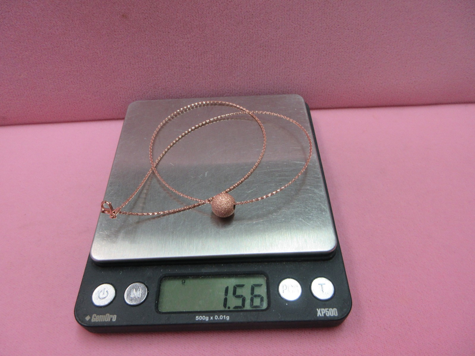 18″ Italy Milor 14K Rose Gold Braided Wire Chain Omega Necklace 1.56 Grams