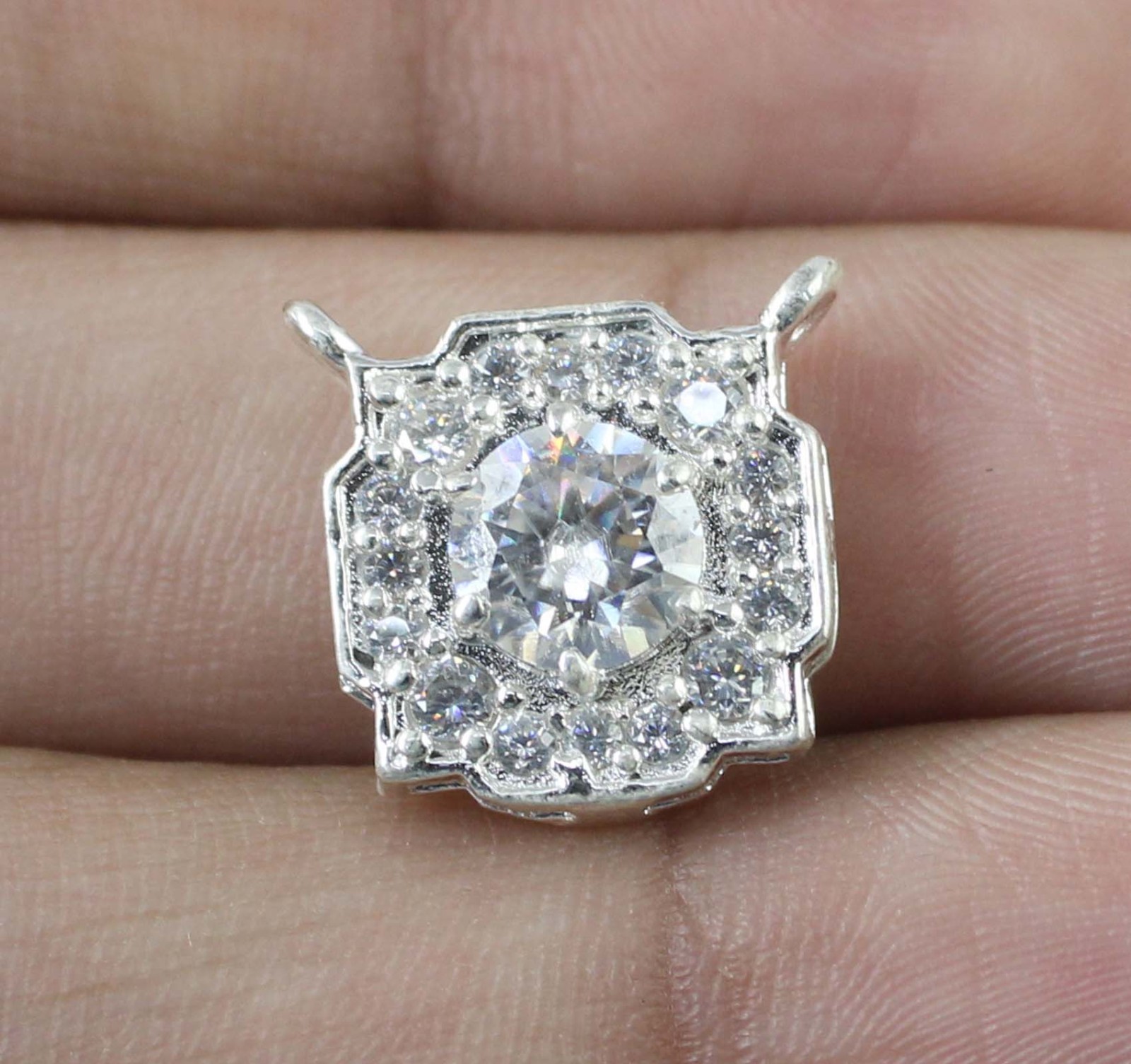Certified White Diamond Solitaire 1.09 Ct Round Pendant See Video
