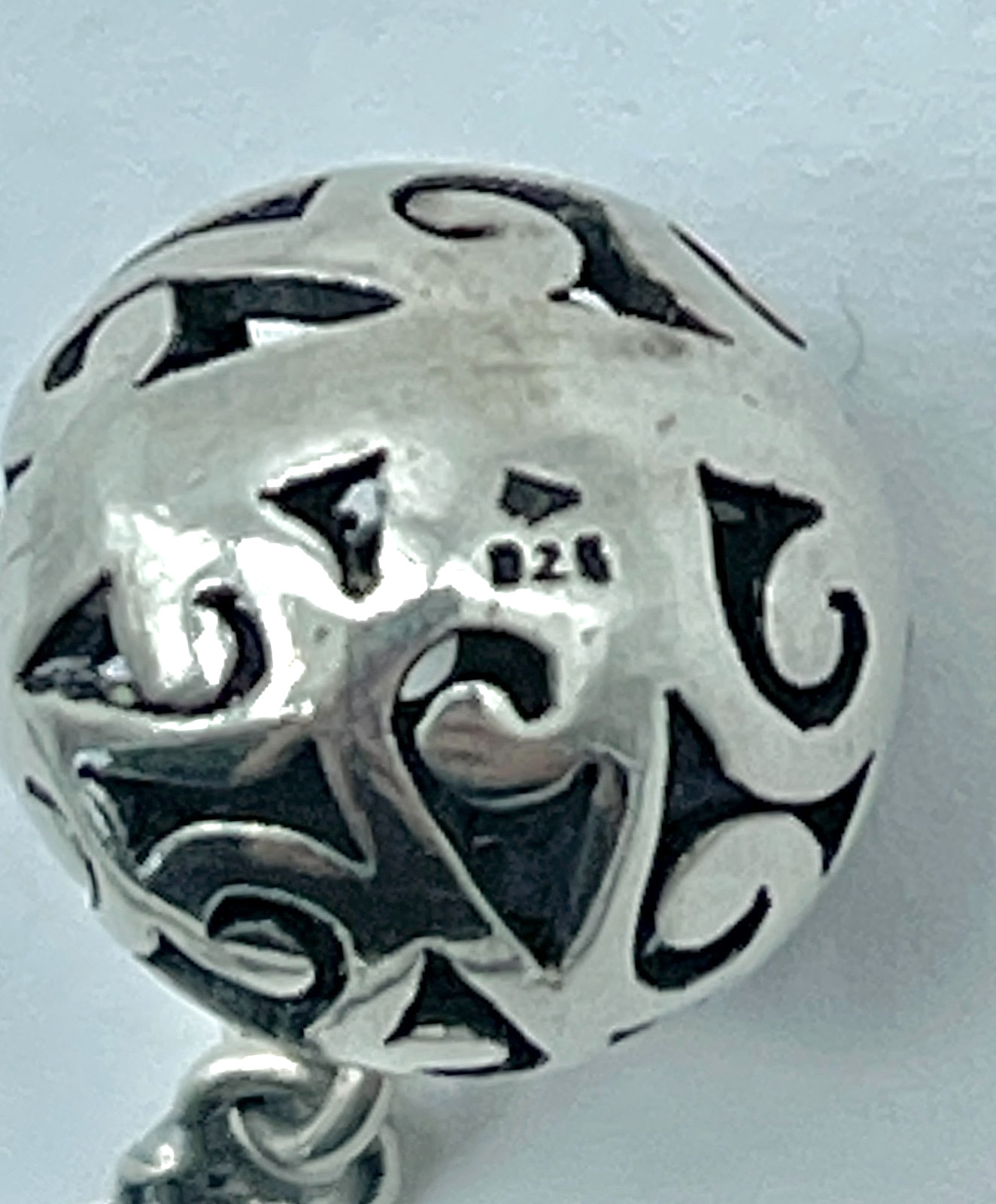 Vtg Silpada Sterling, Simple Delight, Filigree Ball Lariat Toggle Necklace N1619