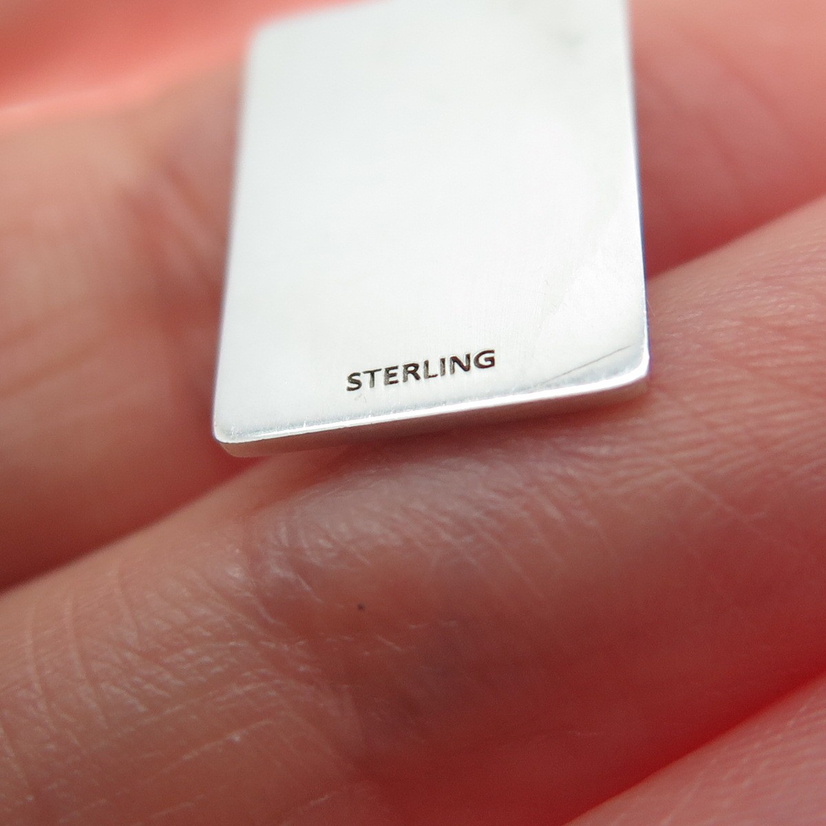 925 Sterling Red Enamel Without Any External Influence Minimalist Charm Pendant