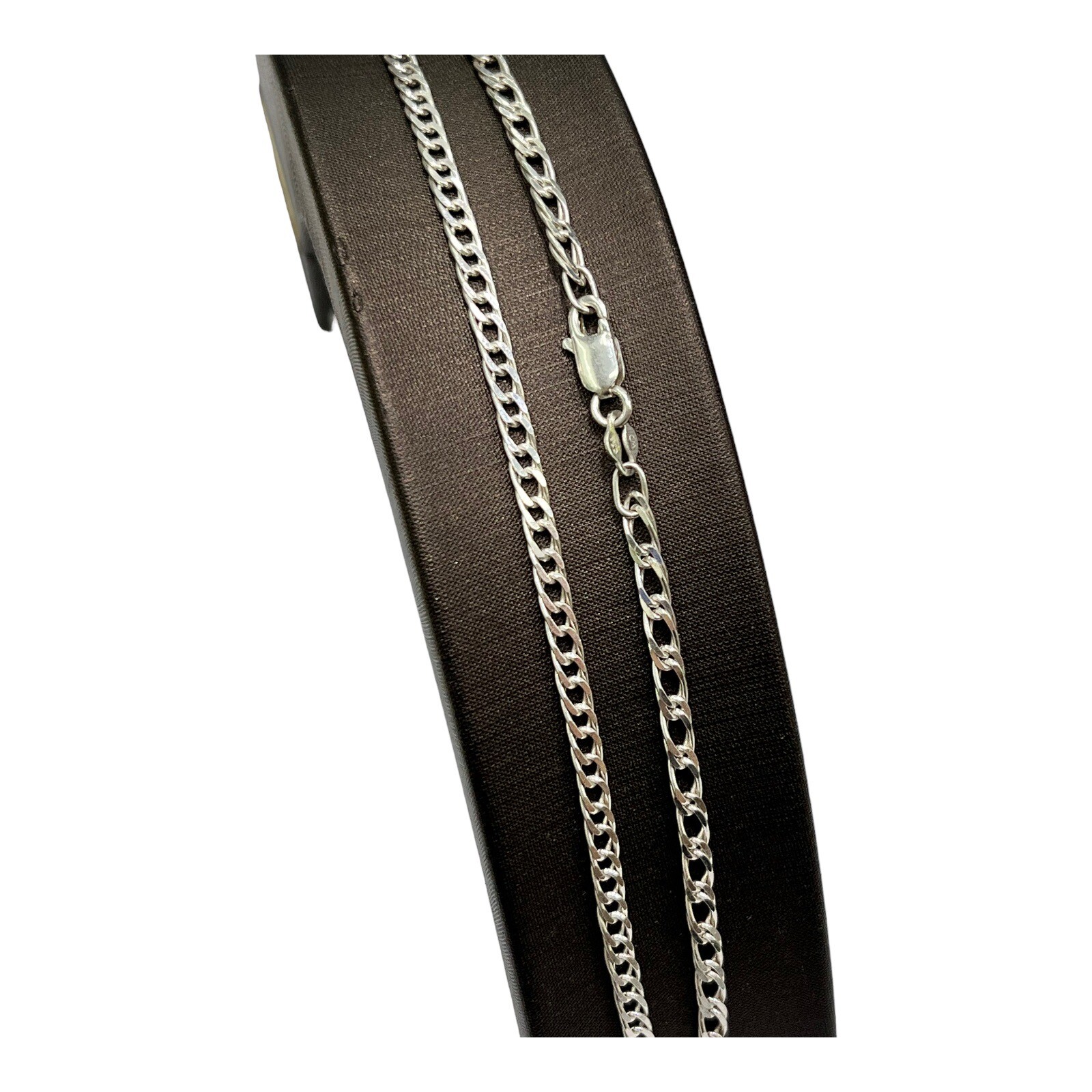 Silver 925 Double Curb Link Chain Necklace 6.0 Grams 40cm. Brand New