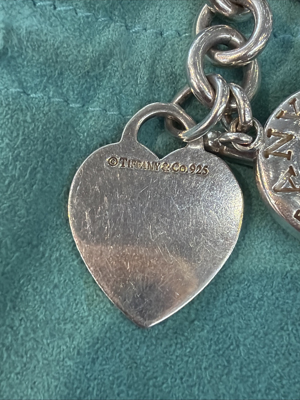 Authentic Tiffany & Co. Return to Tiffany Heart Tag Toggle Necklace 16” W/ Pouch