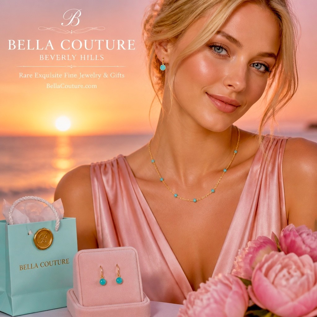 ❤️NEW BC® 14K YELLOW GOLD NATURAL PERSIAN TURQUOISE STATION NECKLACE 18″ – 16″