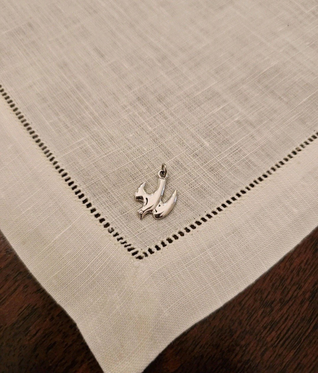 Vintage Sterling Silver Holy Spirit Dove Charm Pendant 925 by Chapel