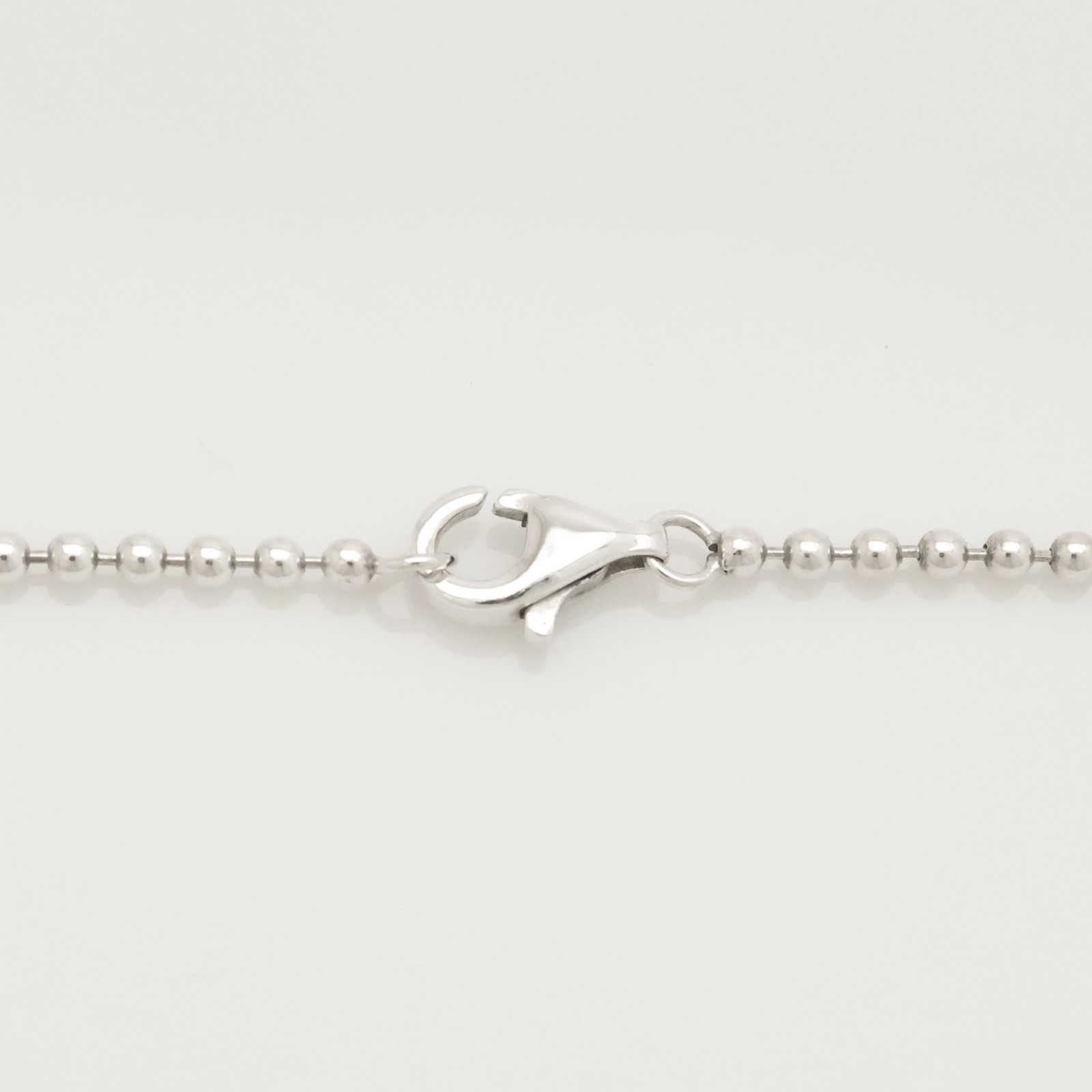 Authentic Tiffany & Co. Roman Cross Ball Chain Necklace 16″ Silver 925 w/Pouch
