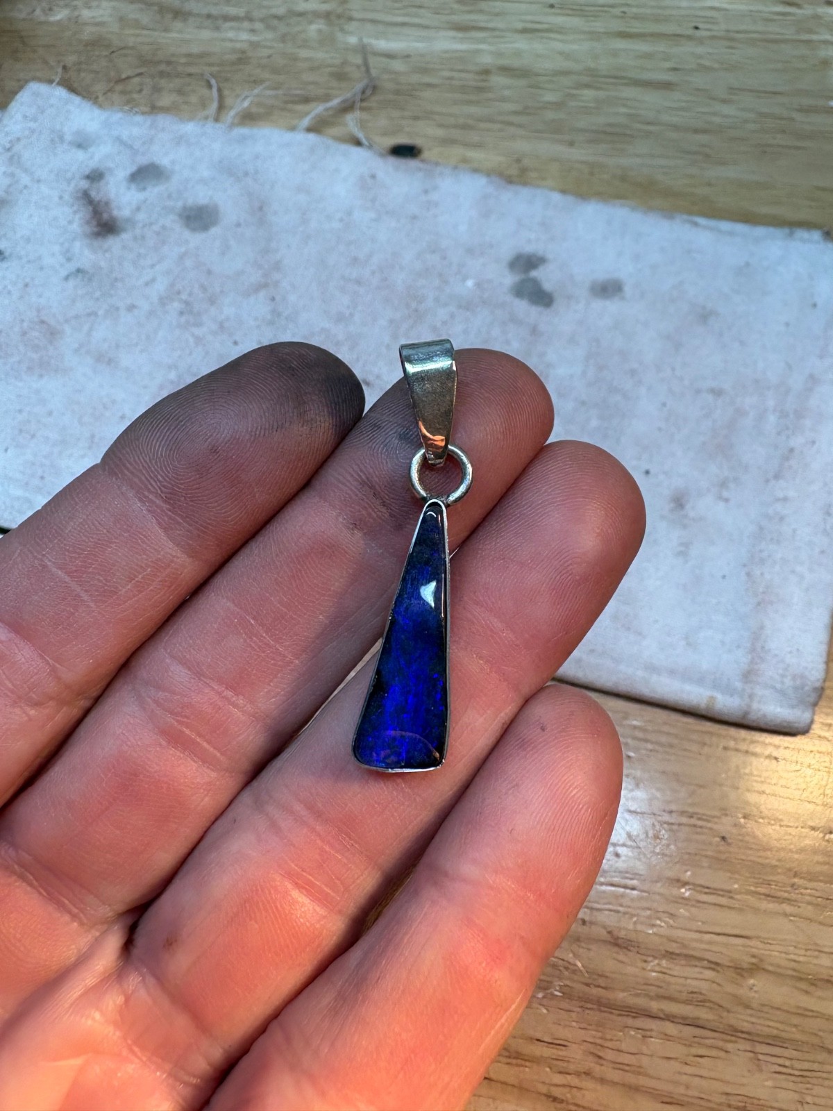 australian opal pendant