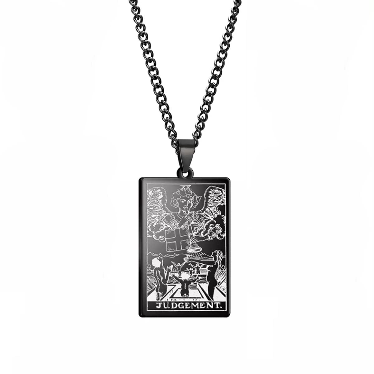 Judgement Chain Necklace – Tarot Necklace – Hip Hop Bikers Jewelry (Judgement)