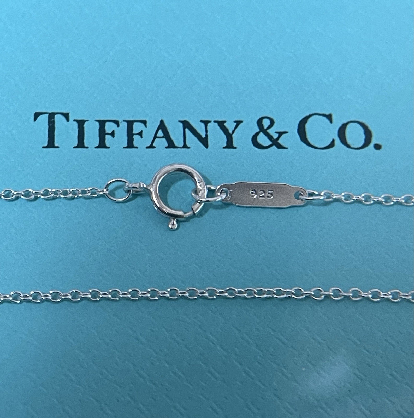 Tiffany & Co. 21” Sterling Silver .925 Round Link Chain Necklace 1.2 Grams