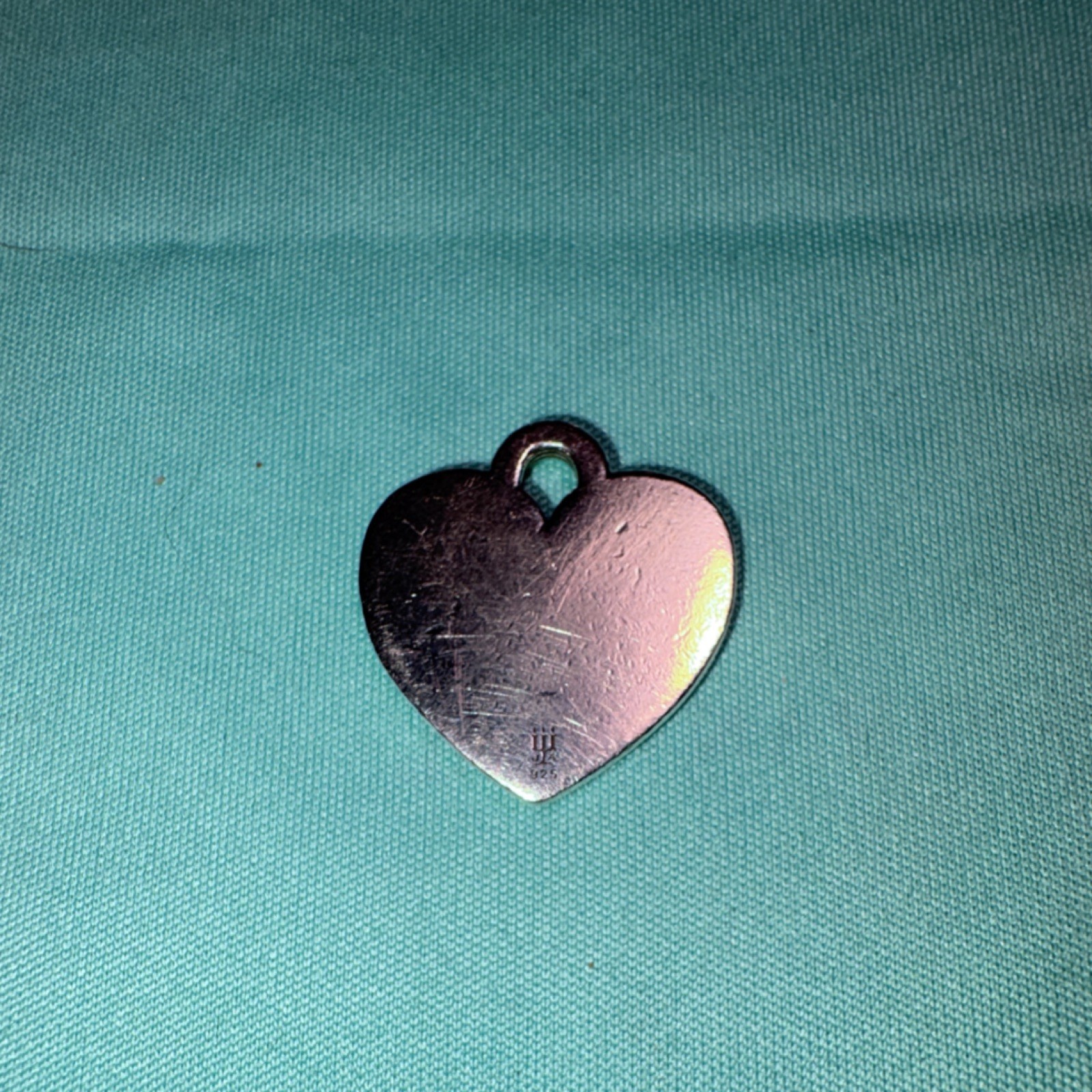 James Avery Signed 925 Sterling Silver Faith on Heart Charm (Retired)