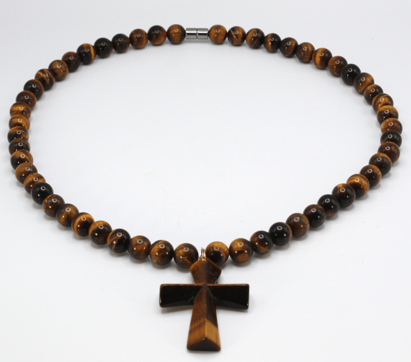 Tiger’s Eye Cross Necklace