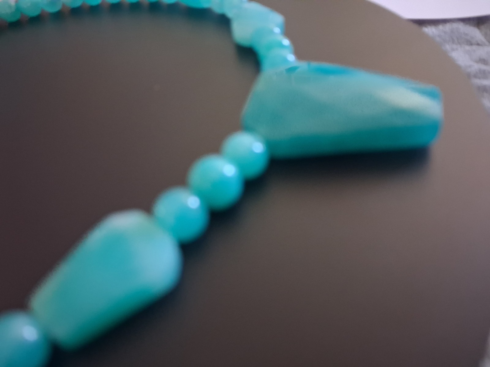 Jay King Amazonite Graduated Bead 9.25 Sterling Silver Necklace 18″L NWT