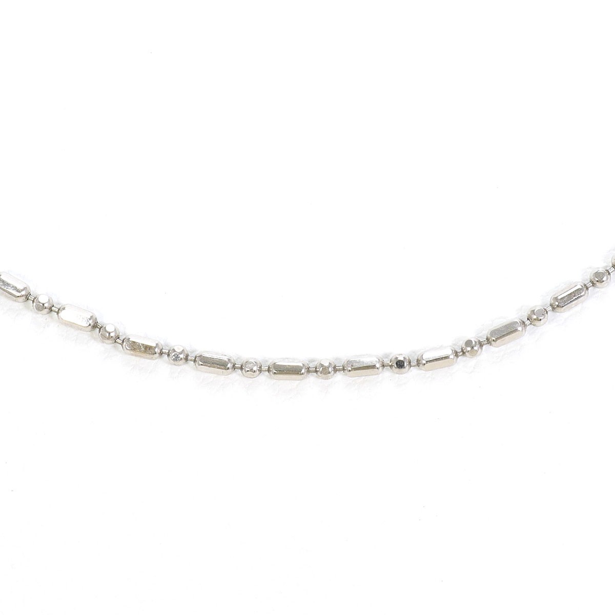 4�� PT850 Platinum Necklace 3.1g 40cm Free shipping Used