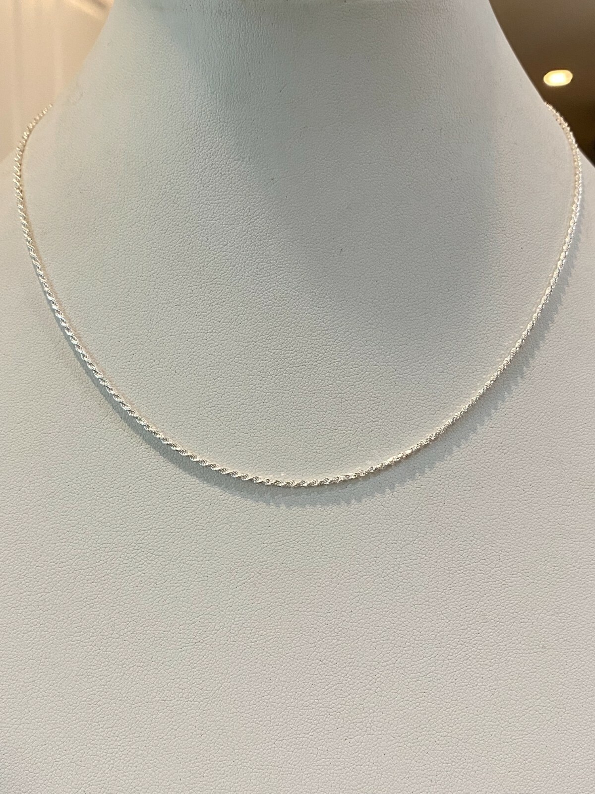 Solid 925 Sterling Silver Rope Chain Necklace 1.5mm WHOLESALE LOT 10pc 14-30″