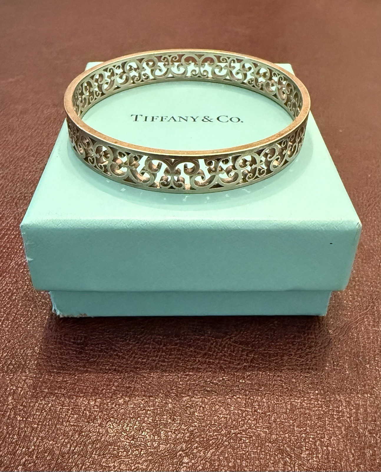 Authentic Tiffany & Co. Enchant Bangle Bracelet Sterling Silver Retired