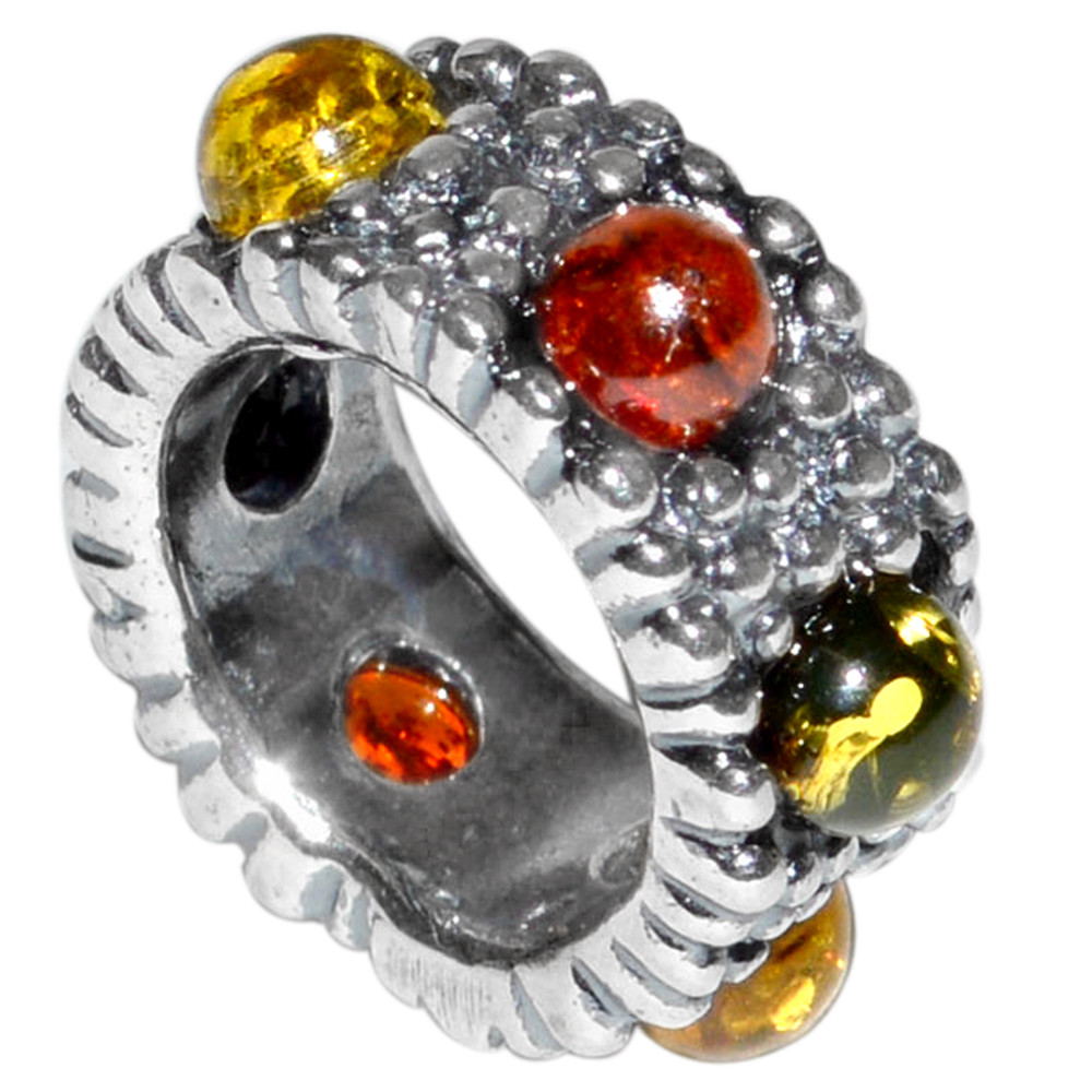 3.0g Authentic Baltic Amber 925 Sterling Silver Pendant Jewelry N-A523
