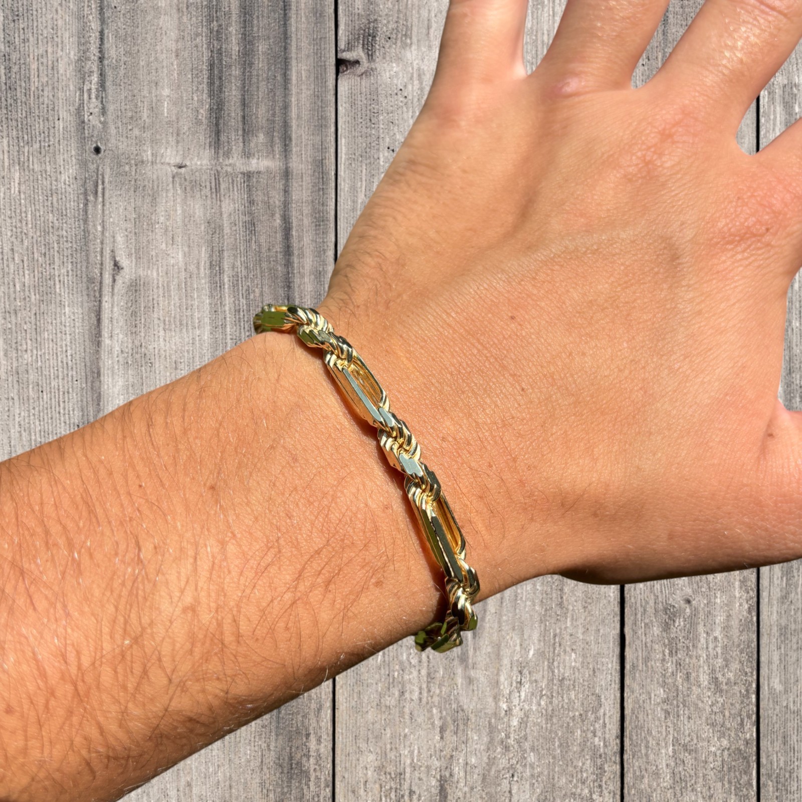 6mm Figarope Milano Bracelet – Solid 925 Sterling Silver Or 14k Gold Vermeil