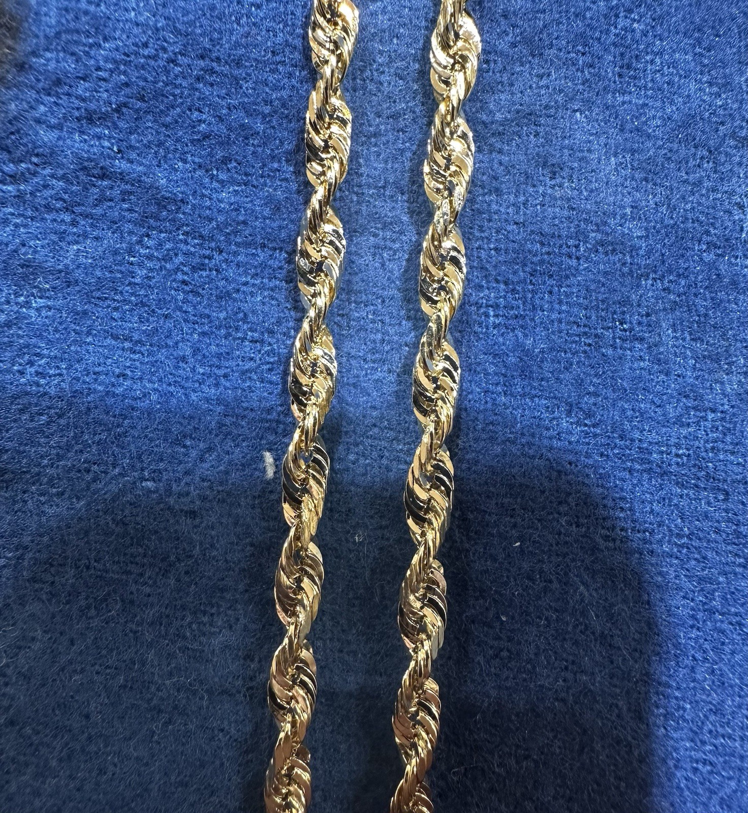 10kt Hollow Rope Chain