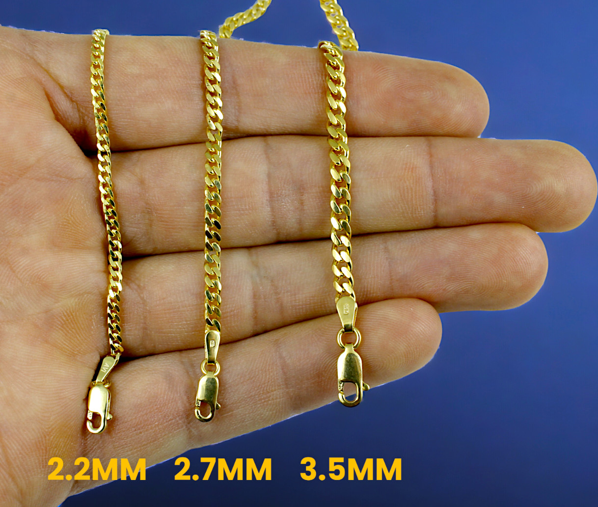 10K Yellow Gold SOLID Miami Cuban Link Necklace Bracelet Chain 2.5mm-11mm 7″-30″