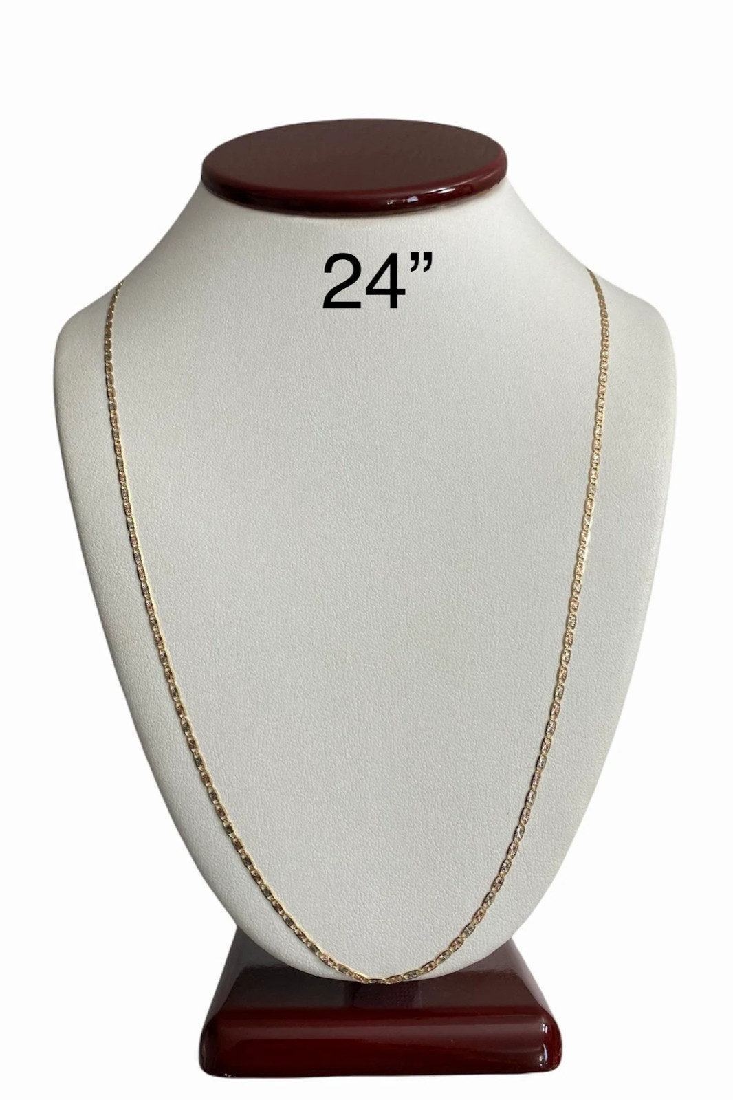 14K Solid Gold 2.1mm Mariner Link Chain – 14K Real 3T Gold Mariner Chain- CH115