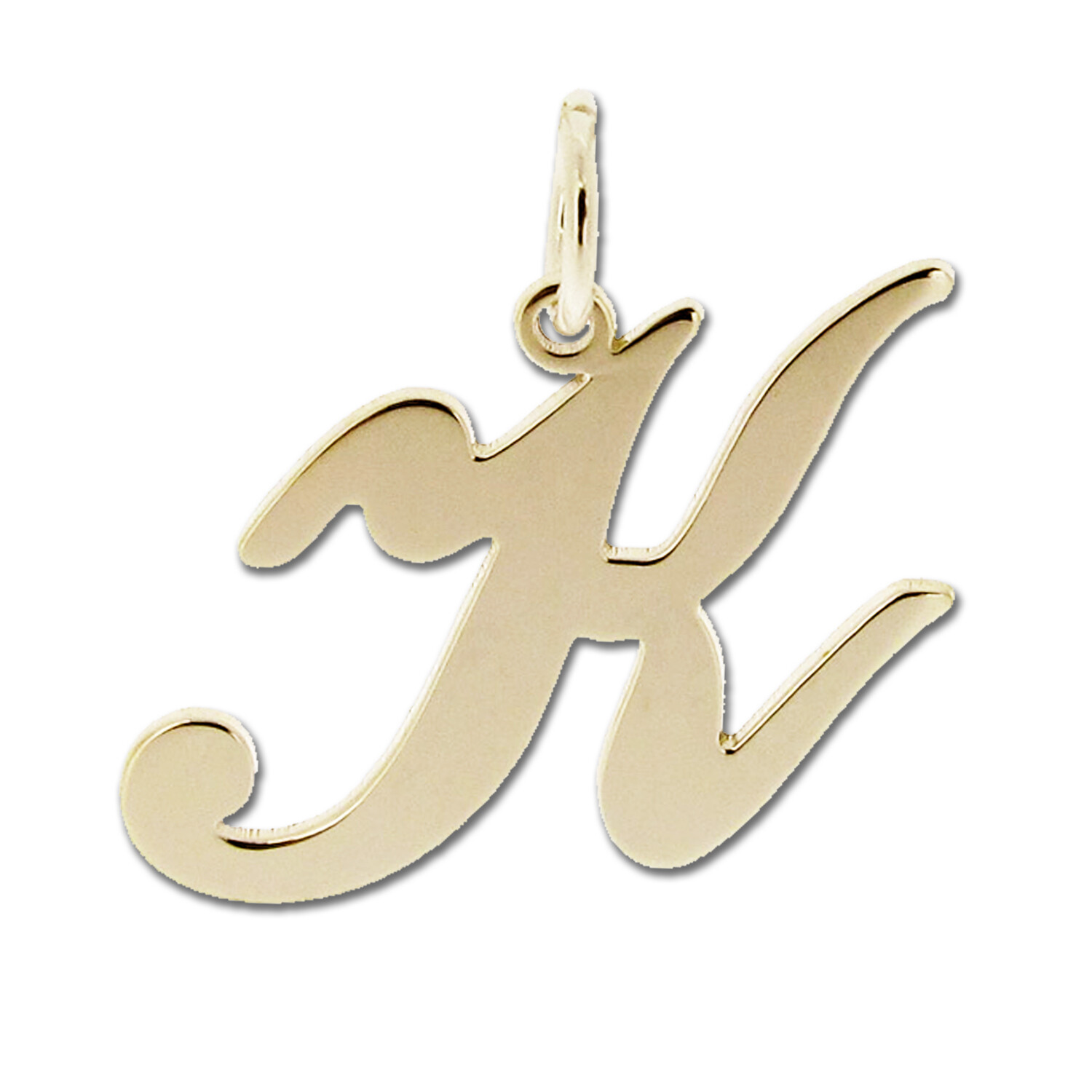 9ct Gold Plated Any Initial Letter Name Pendant Charm Necklace & Chain Option