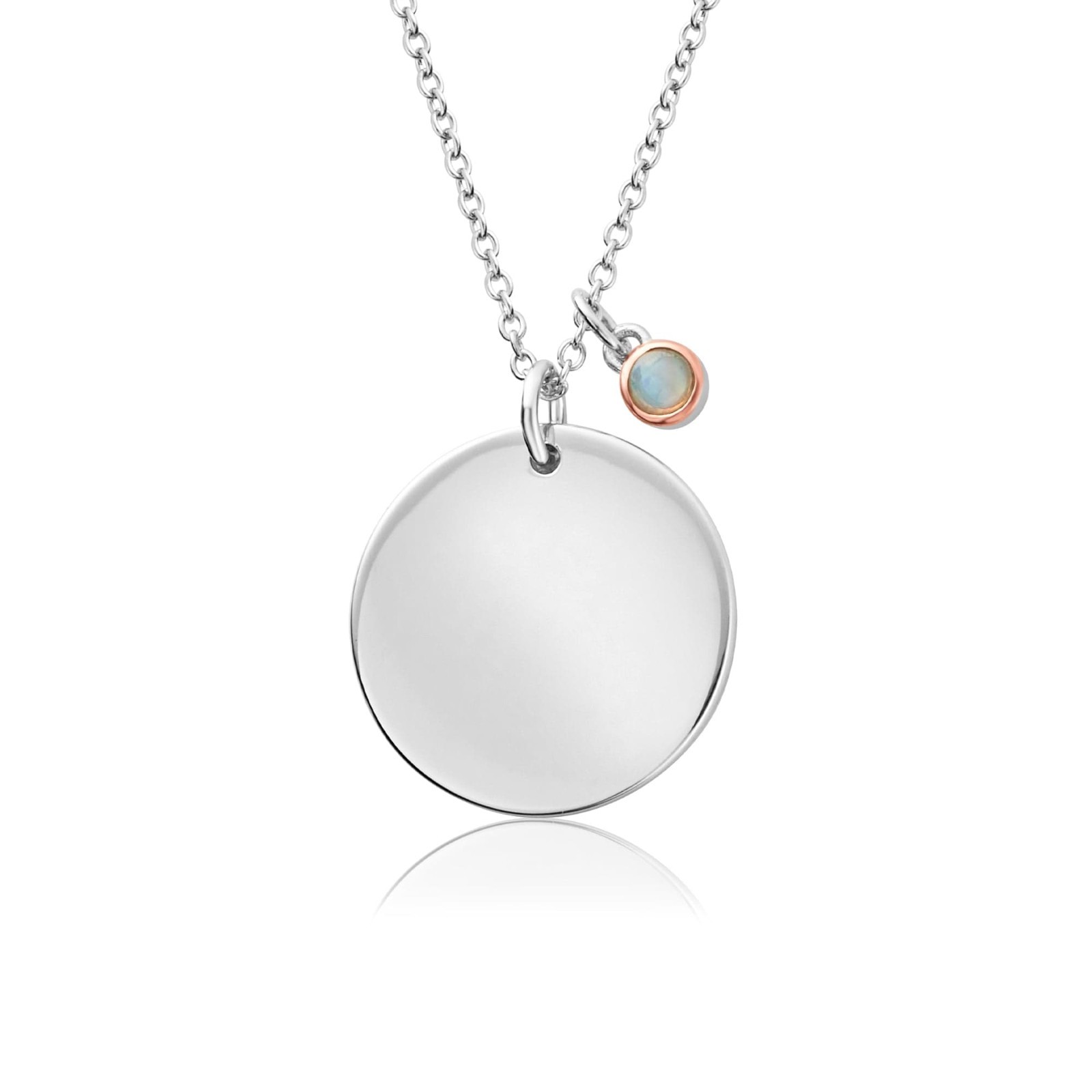 Clogau Welsh Silver & 9ct Rose Gold Celebration June Birthstone Pendant New