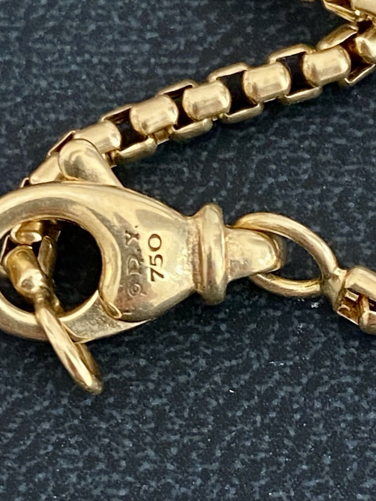 David Yurman 22K/18K Gold Shipwreck Pendant Necklace 2.7mm 24” Excellent $7000