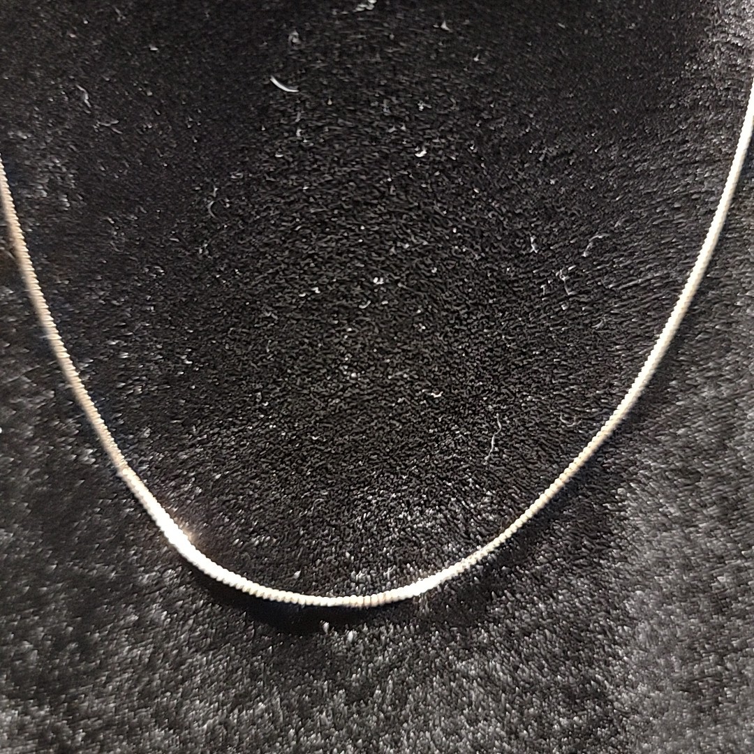 15″ 14KT Yellow Gold Serpentine Chain Link Necklace Italy