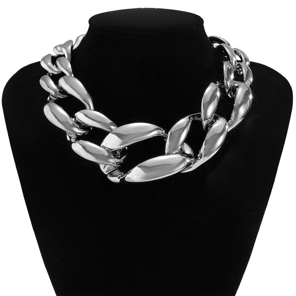 Gothic Plastic Necklaces for Statement Toggle Bar Clasp Necklaces Boho Chunky…