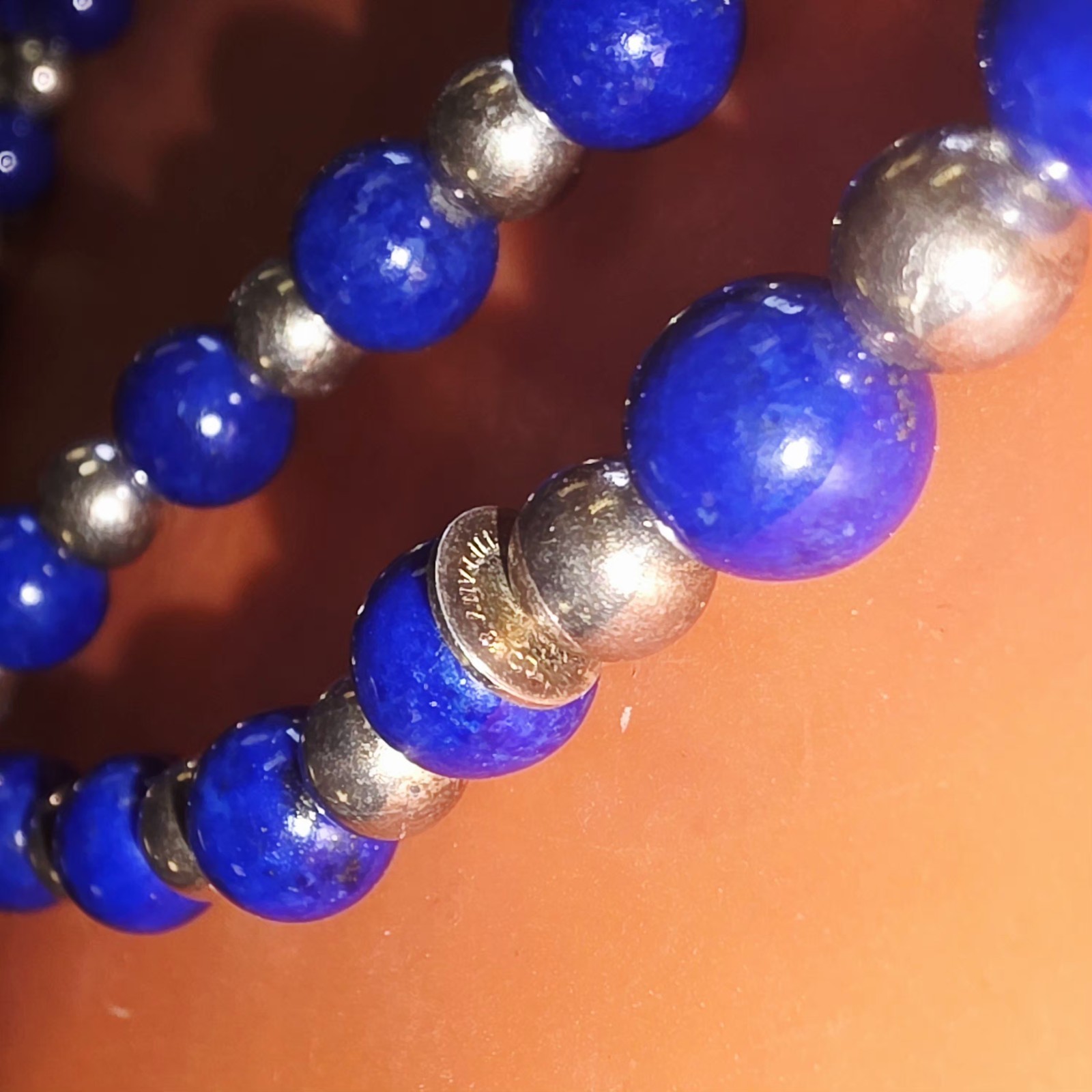 RARE Tiffany &Co Lapis Lazuli 29IN Long Necklace
