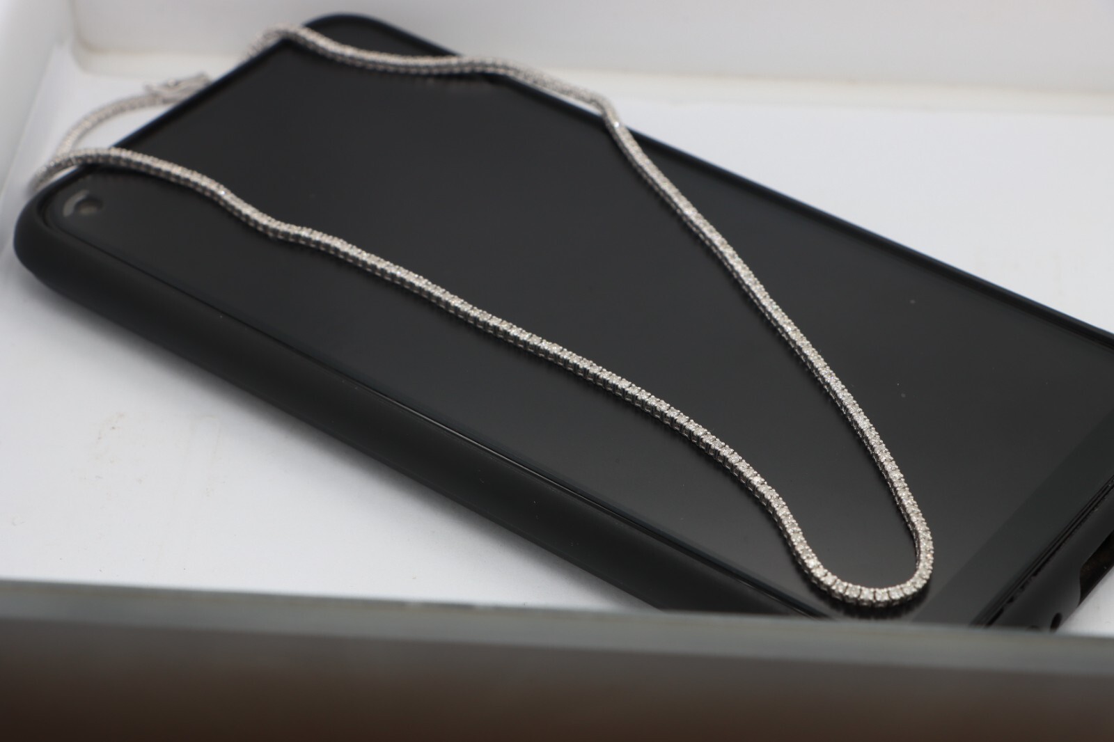 4.50CT Certified Natural Diamond Tennis Necklace 14K White Gold 18″ Inch Women’s