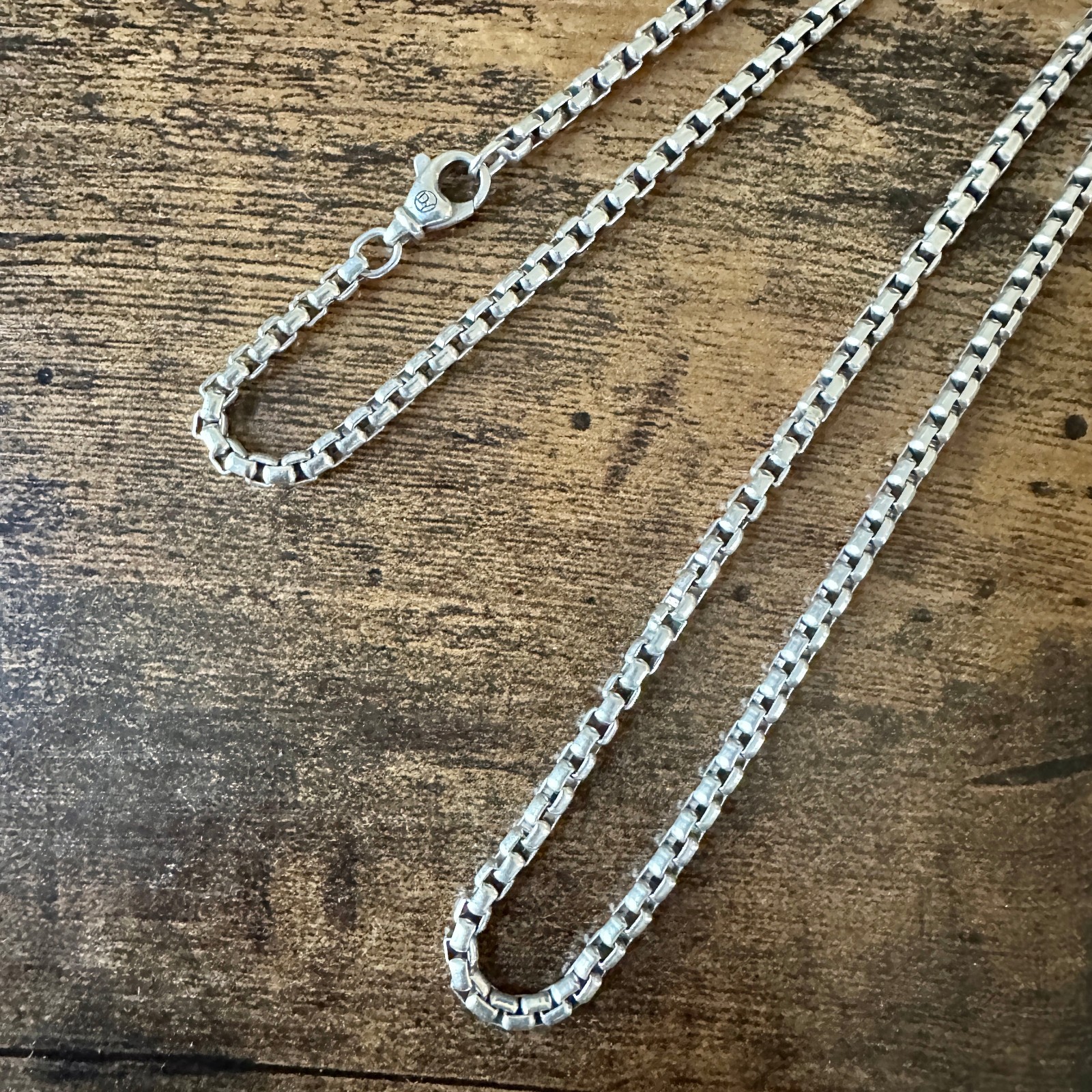 David Yurman Medium Box Chain Necklace – 3.6mm – 26.5″ – FREE SHIPPING