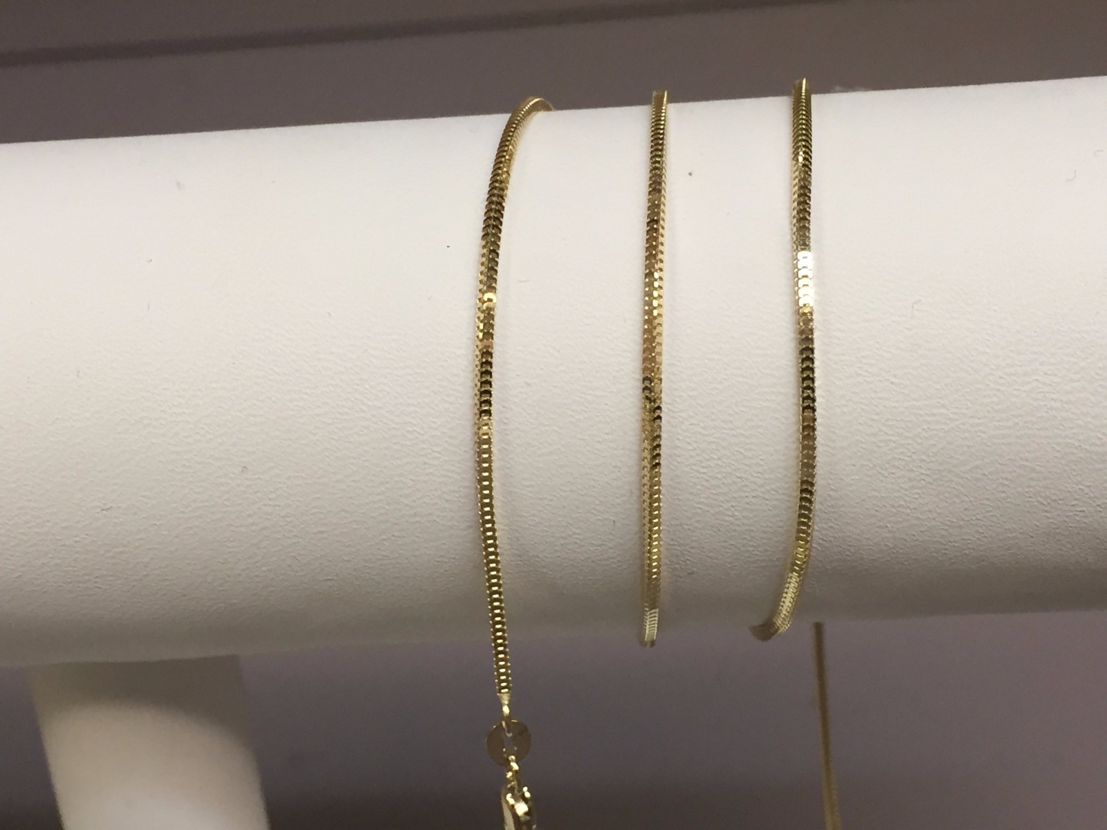 14k Yellow Gold 18″ MILANO Snake Pendant Chain Necklace 2.3 gram 1.1 MM