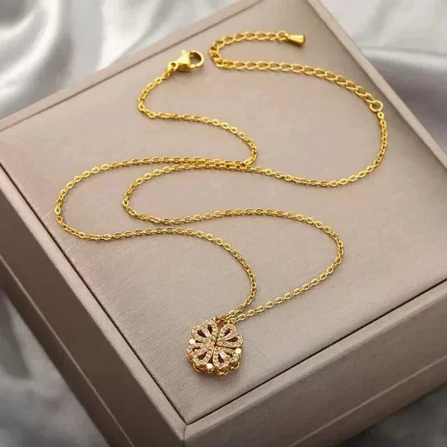 1Ct Round Cut Lab Created Diamond Womens Wedding Pendant 14K Yellow Gold Plated
