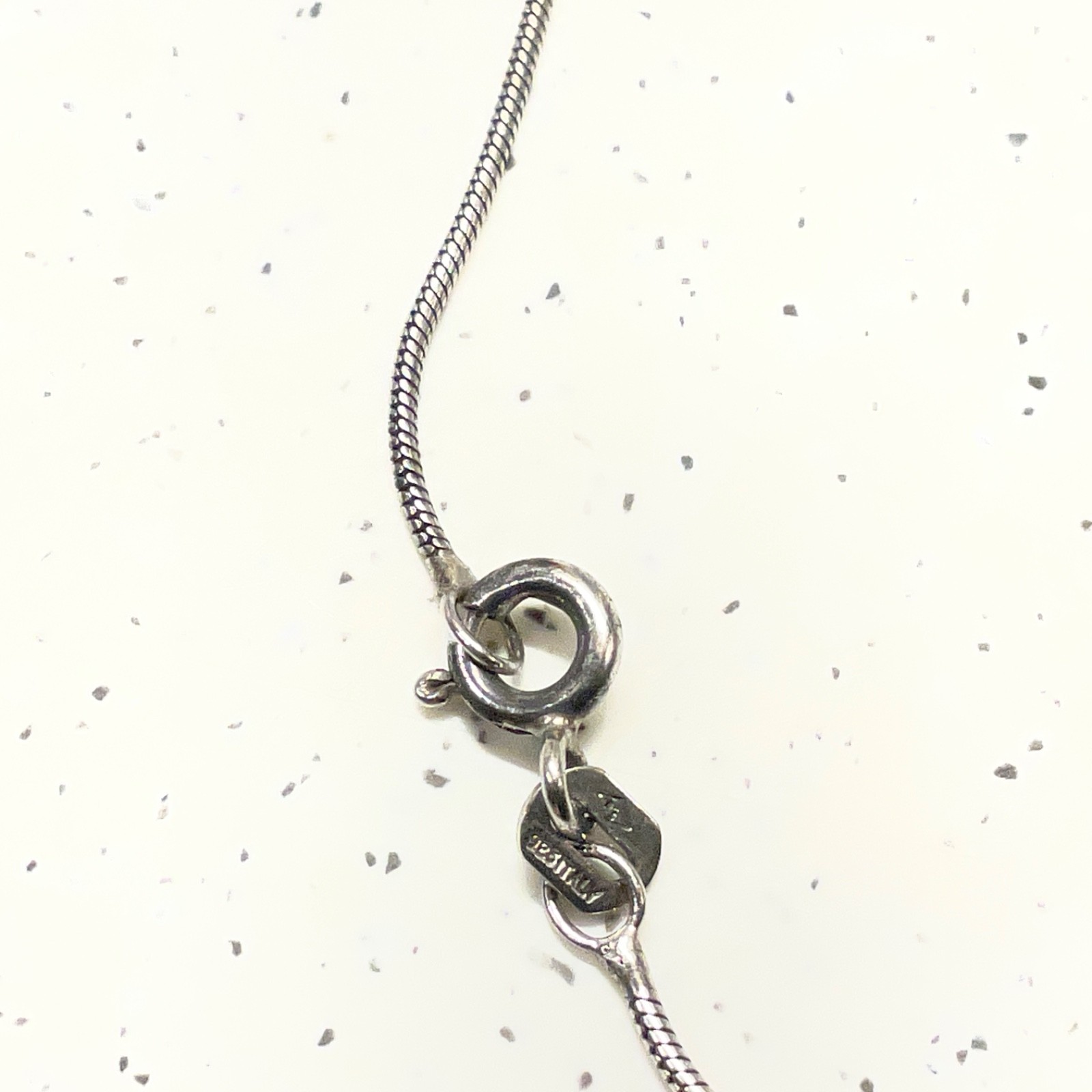 925 Sterling Silver Modern Circle Orb Pendant Necklace Heart Bail Snake Chain Mi