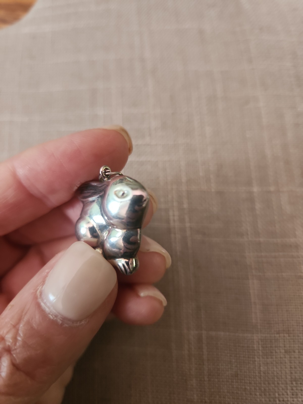 Electroform Sterling Silver Bunny Rabbit Pendant