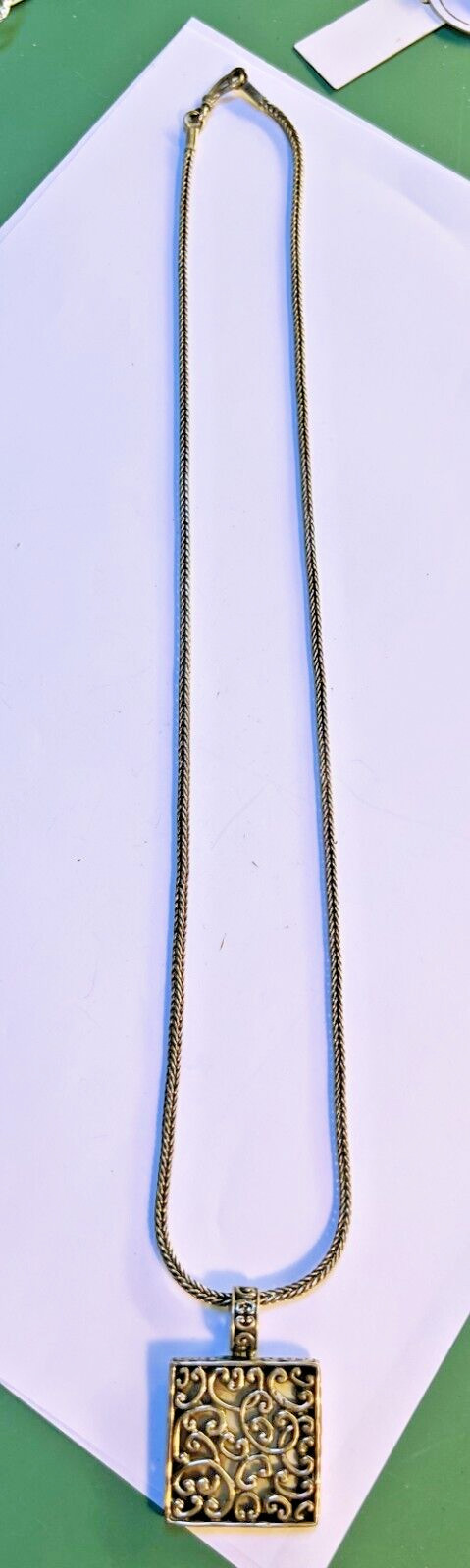 LOLA ROSE 925 SILVER FILIGREE WITH MOTHER OF PEARL NECKLACE & EARRINGS VERY GOOD