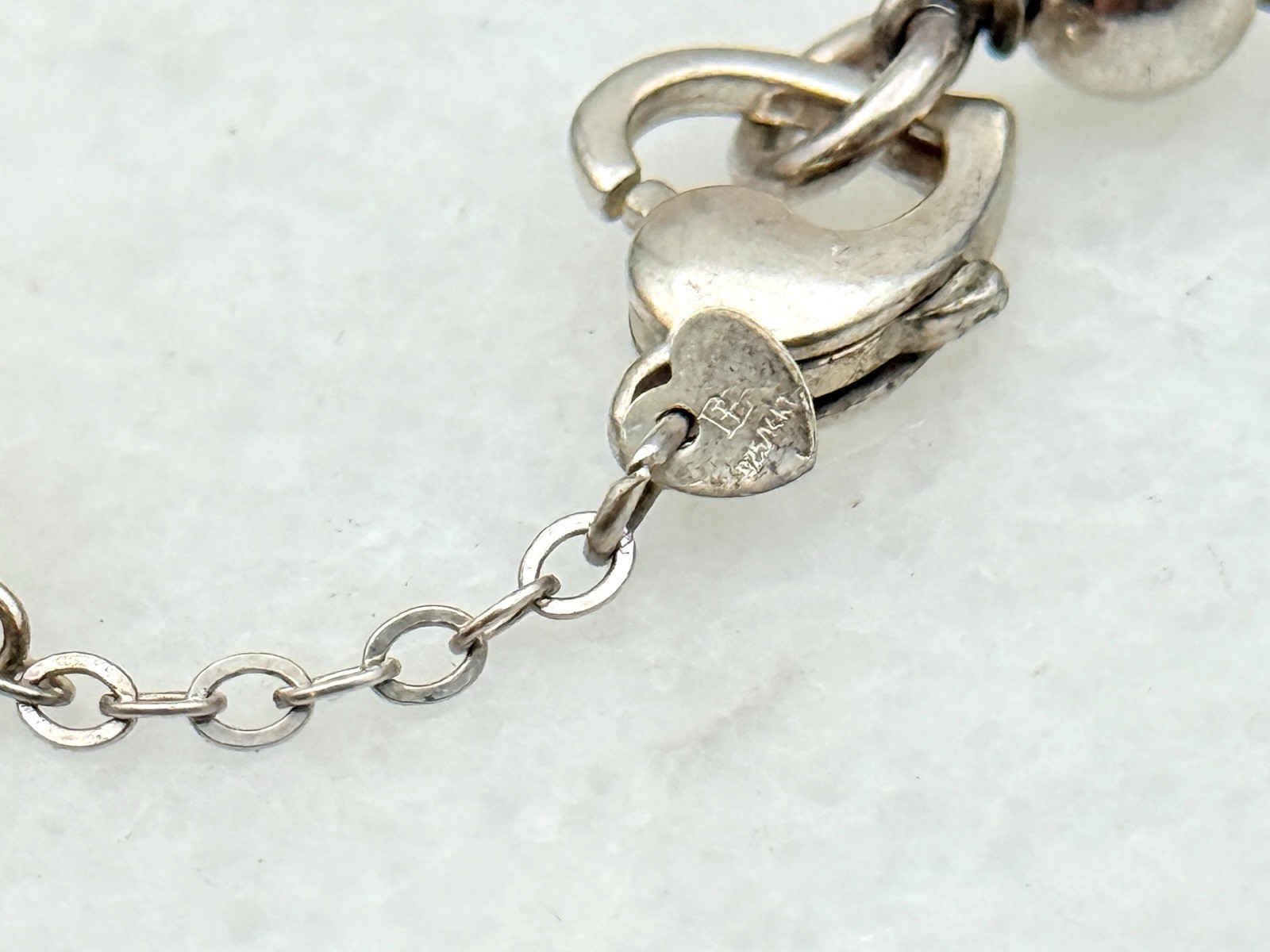 Designer Sterling Silver 14K Gold Two Tone Ball Bead Station Chain Necklace 12”