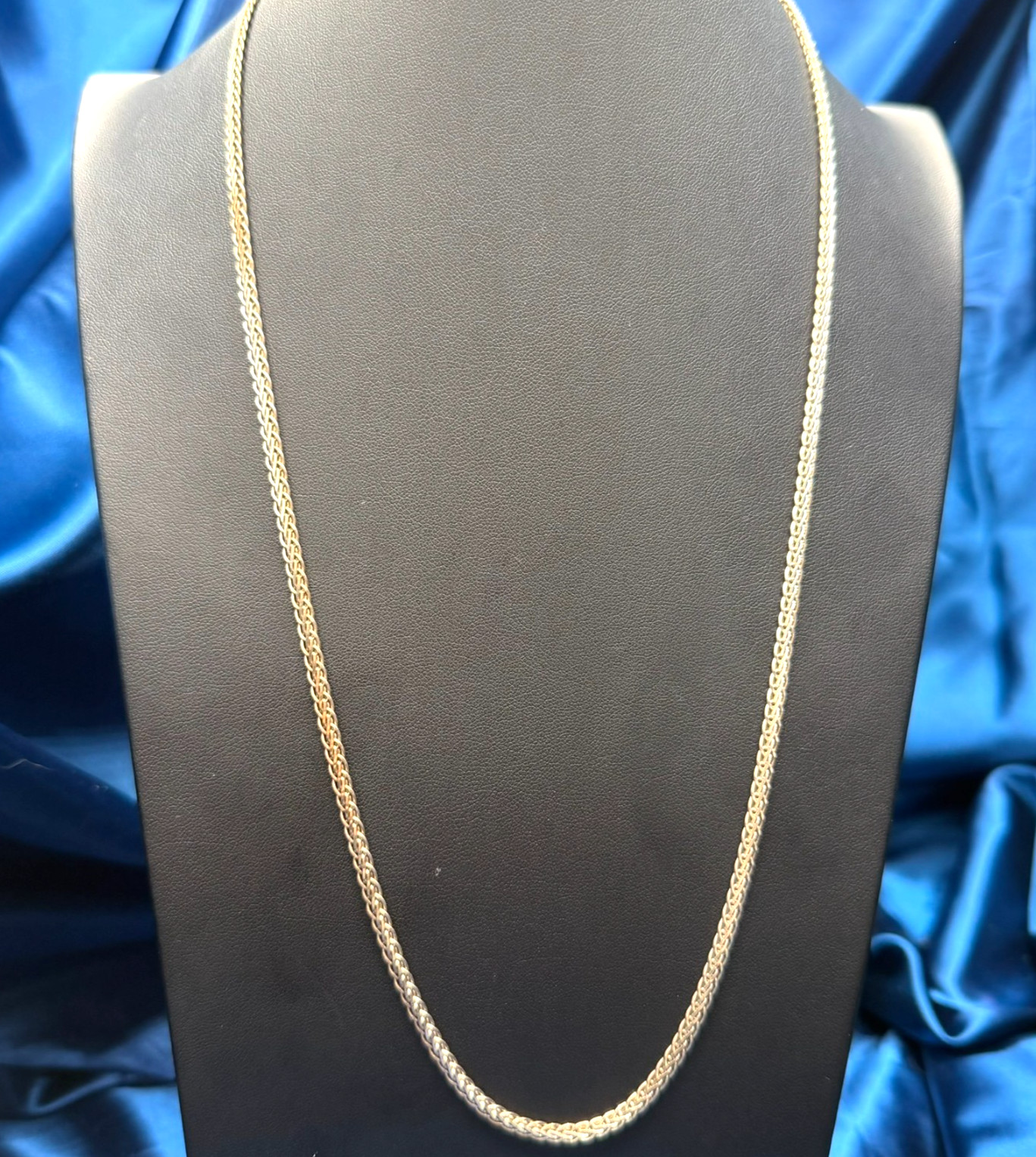 MILOR 925 Sterling Silver 26in Spanish Link Chain Necklace Italy 15g Pre-owned