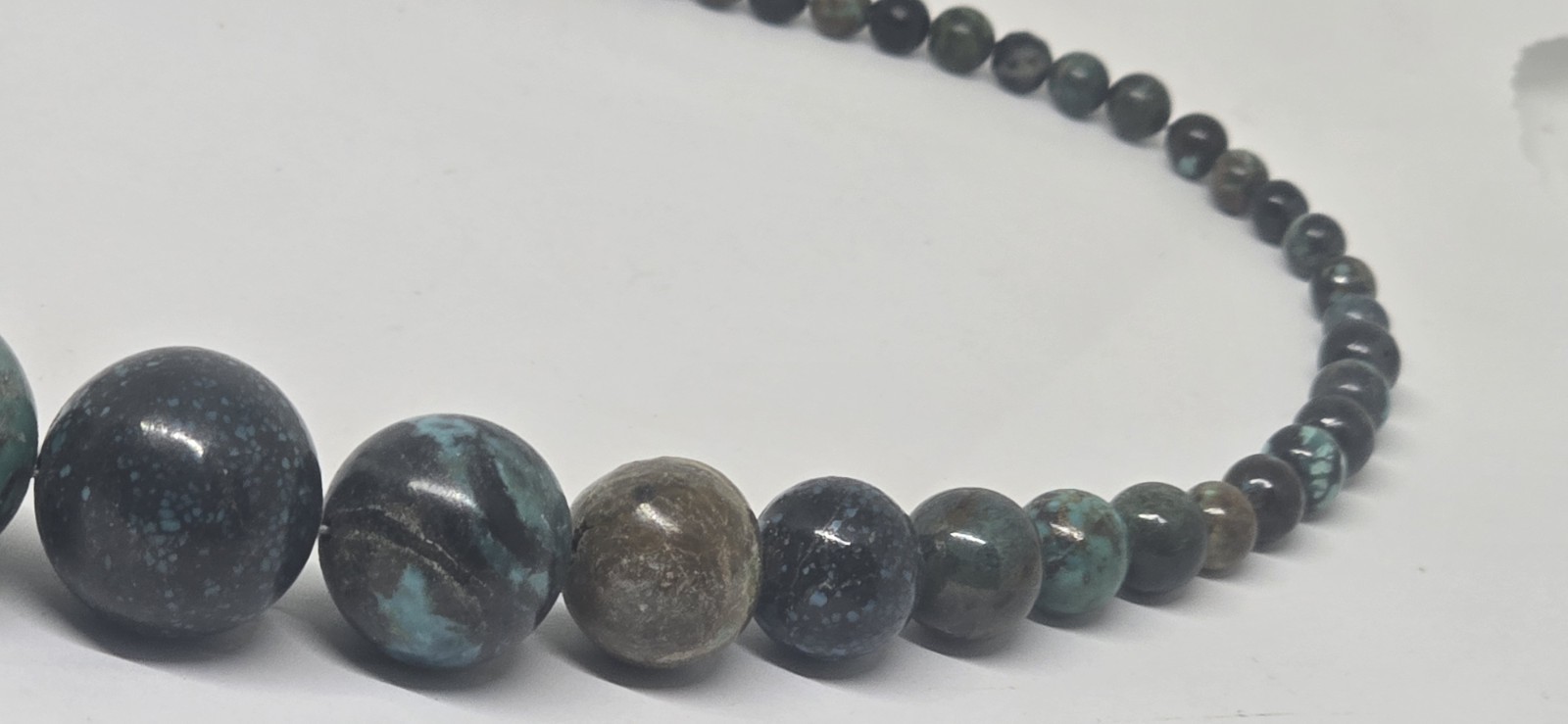 Jay King Graduated Red Skin Turquoise On 925 Sterling Silver Necklace