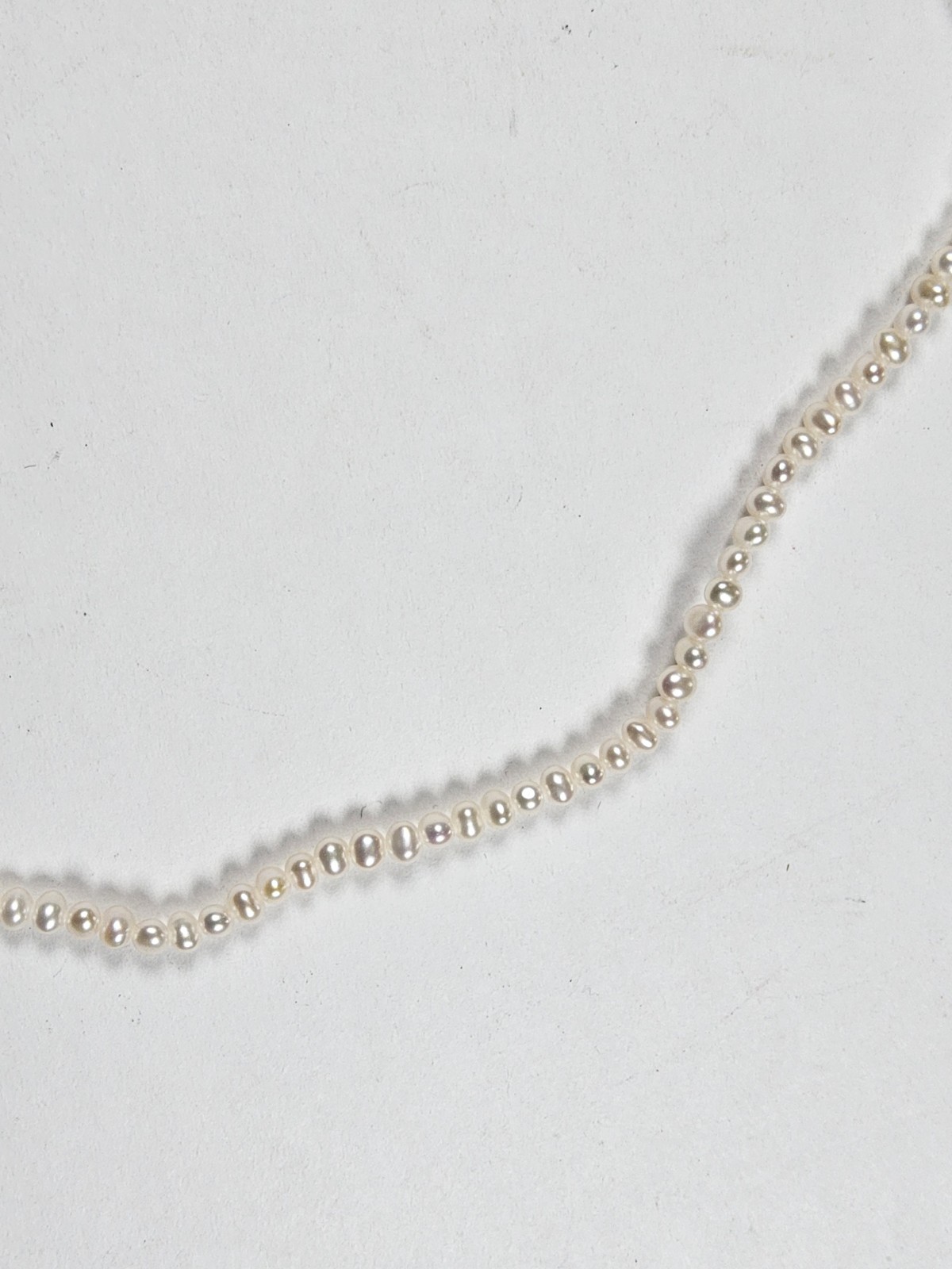 Dainty Seed Pearl With Pearl Pendant Ivory Necklace