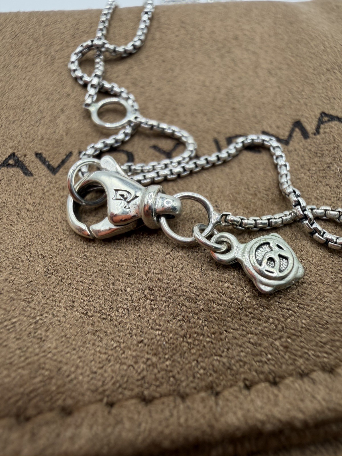 David Yurman Cable Cookie Classic Heart Necklace 18k Yellow Gold. 18 inch
