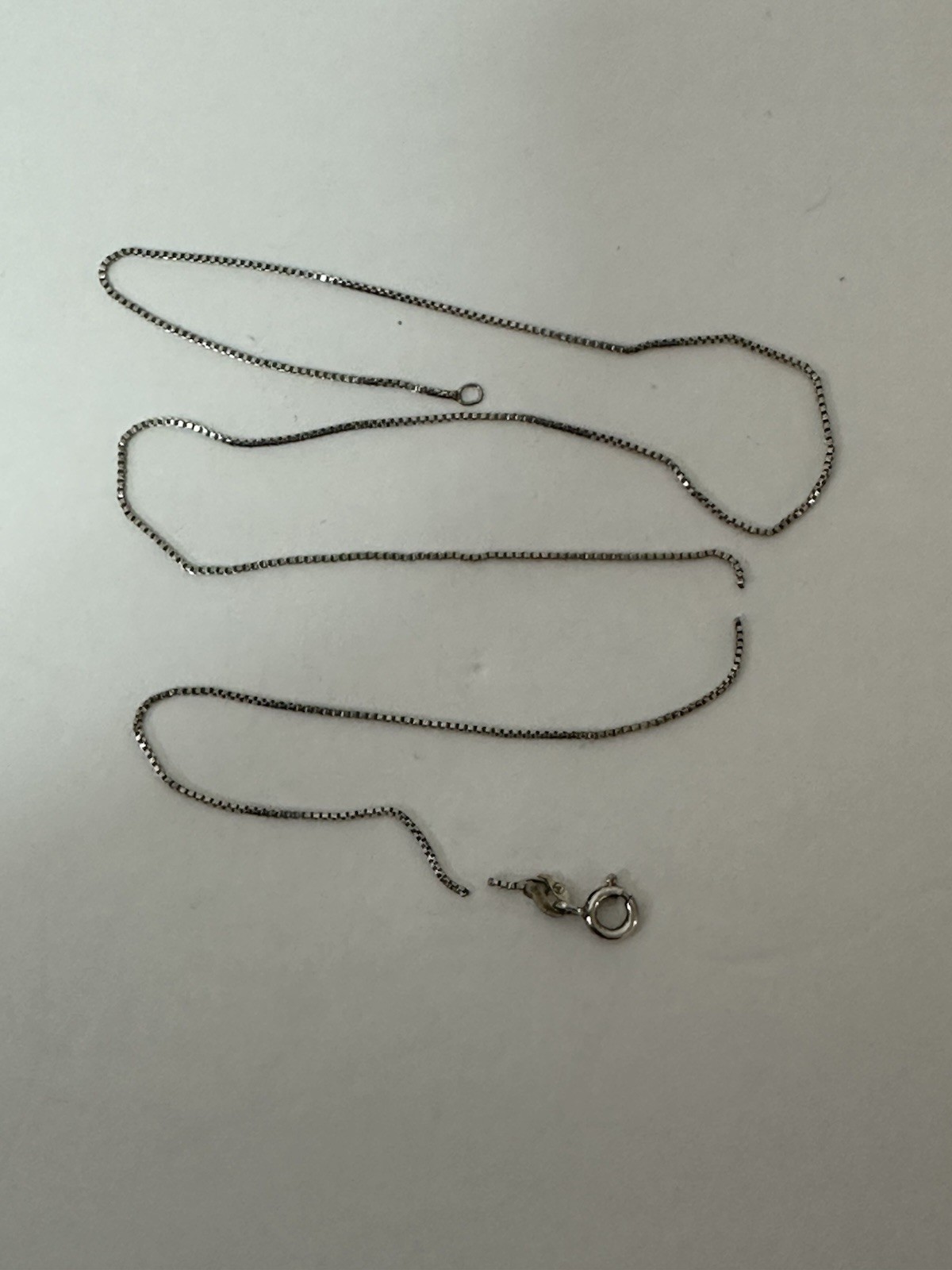 Classic Sterling Silver Box Chain Necklace