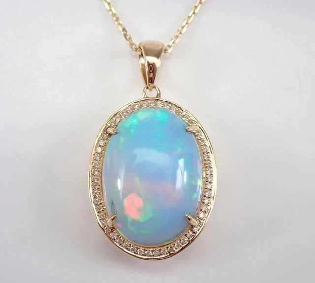 18′ 3Ct Oval Cut Lab Created Fire Opal Flower Pendant 14K Yellow Gold Plated